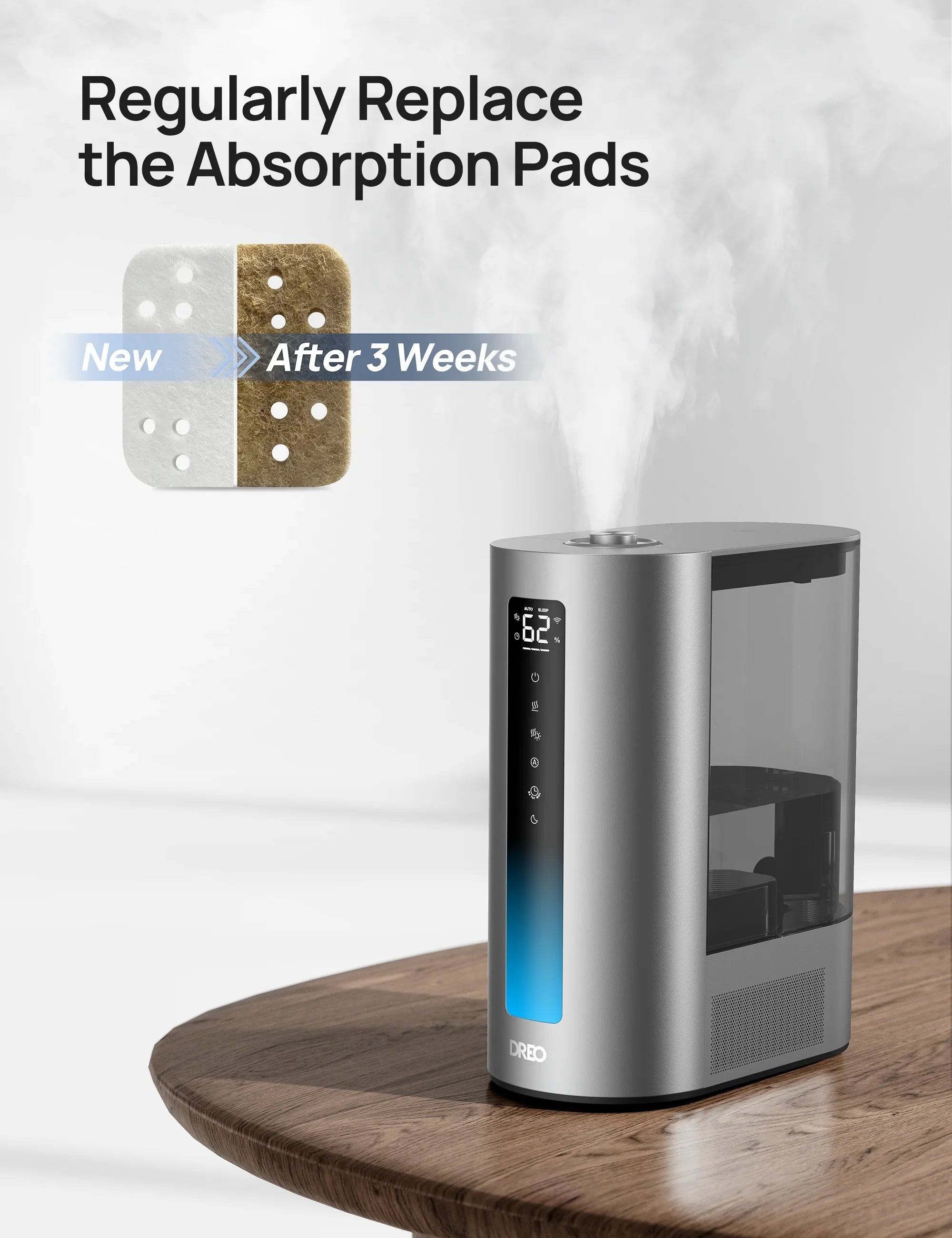 Mineral Absorption Pads for Humidifiers - 16-Pack