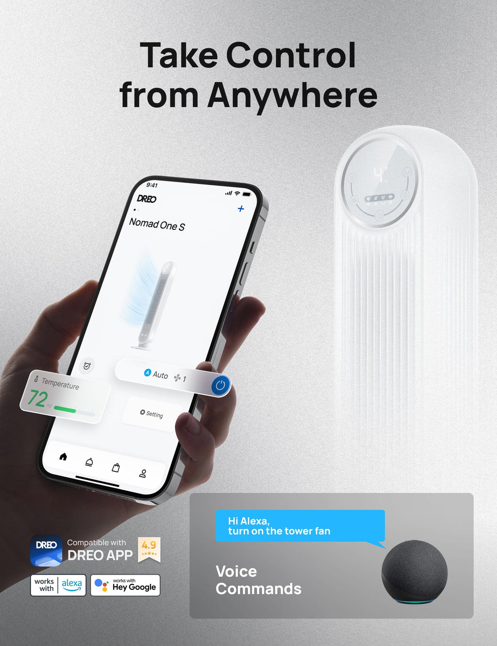 Smart Tower Fan Nomad One S