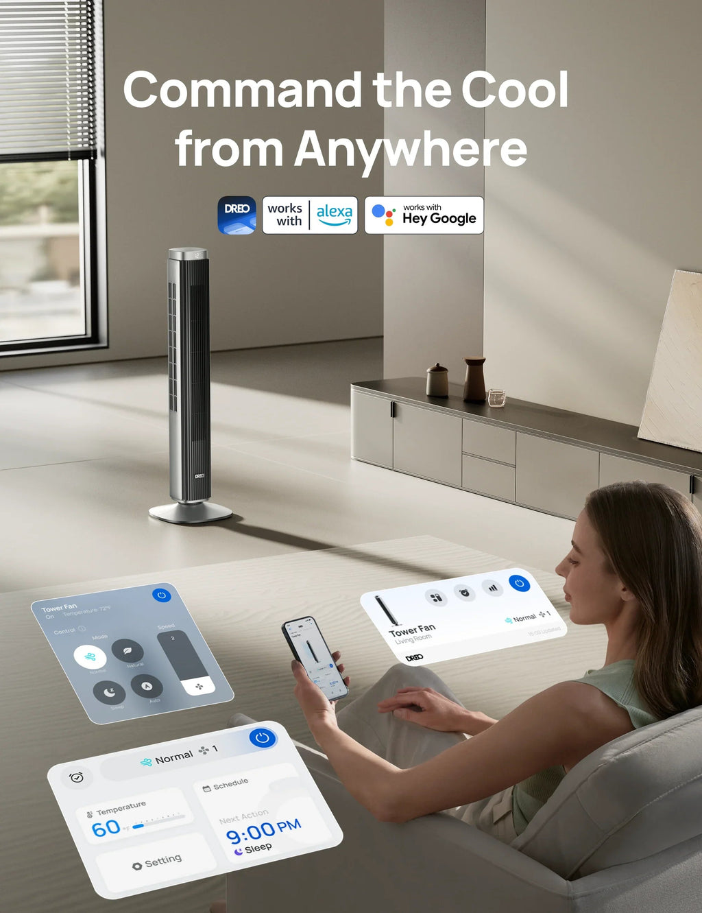 Smart Tower Fan Pilot Pro S