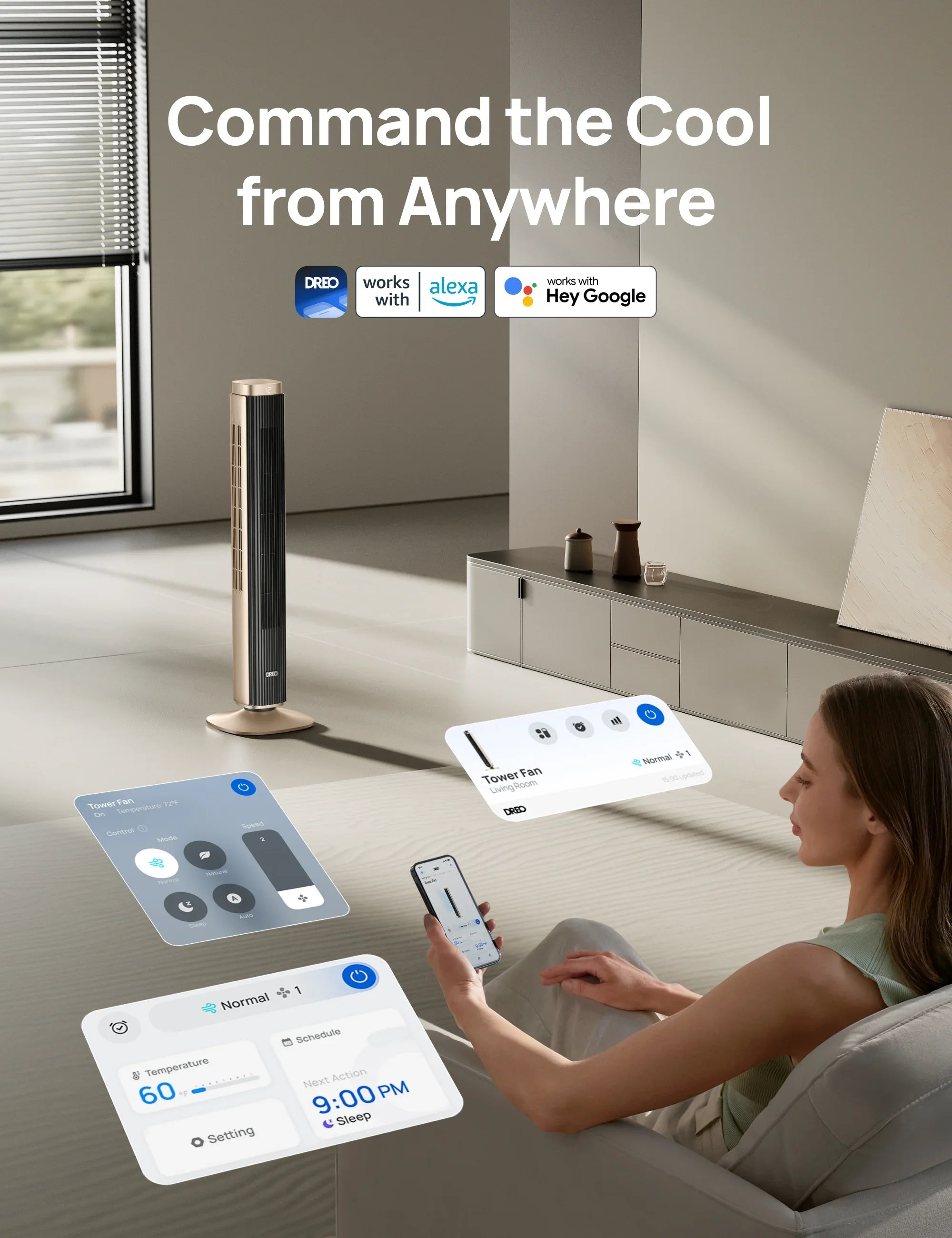 Smart Tower Fan Pilot Pro S