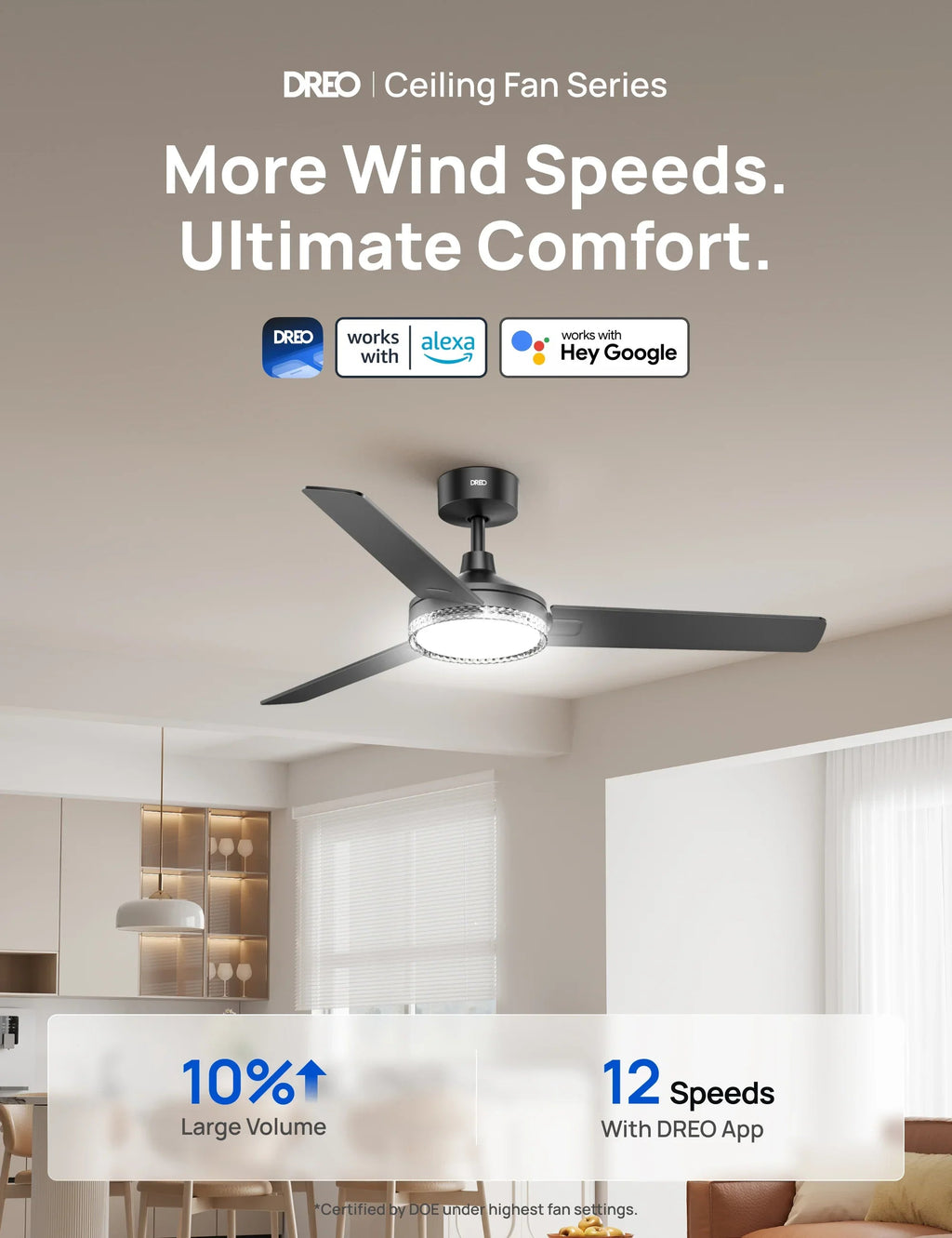 Smart Ceiling Fan 334S