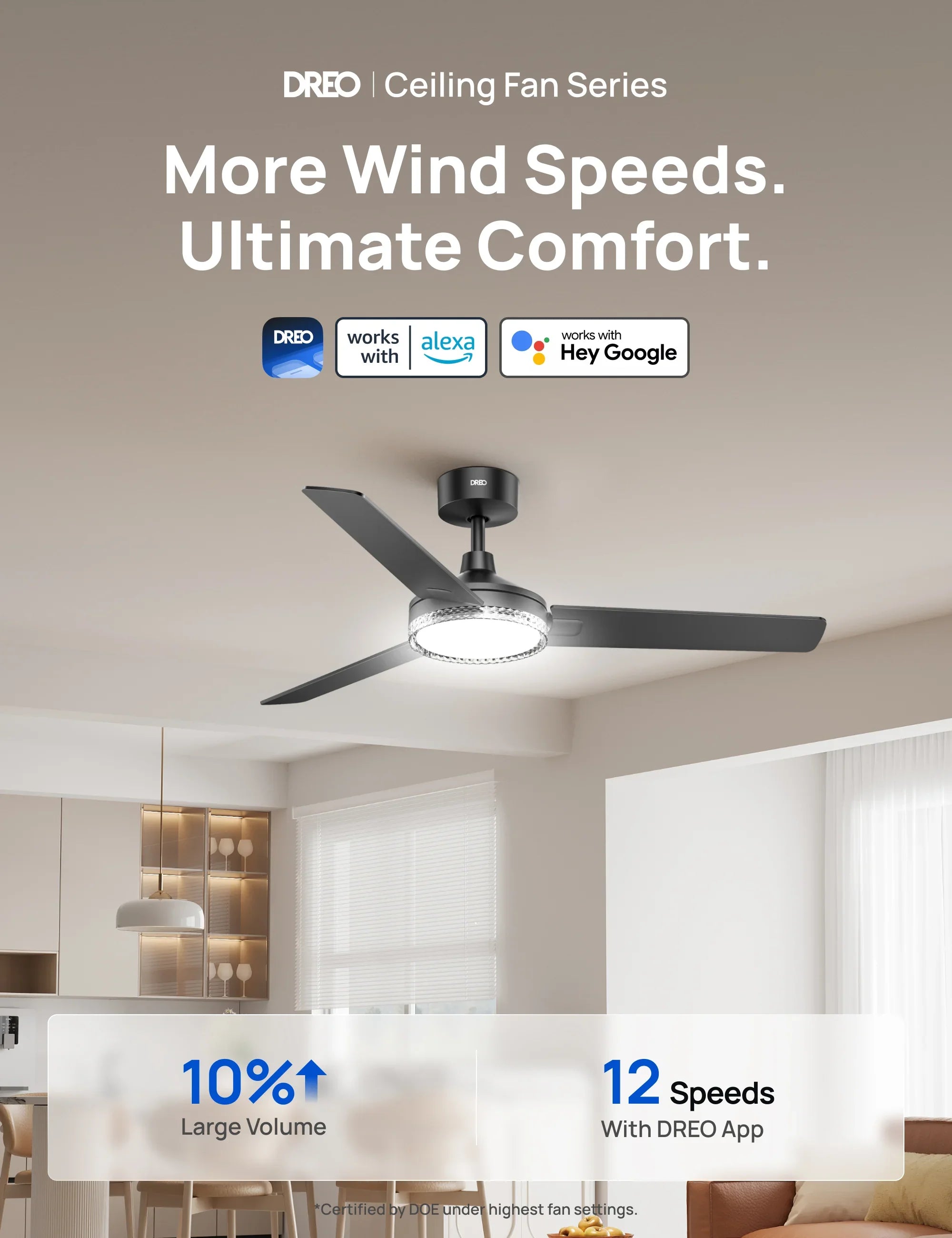 Smart Ceiling Fan 334S