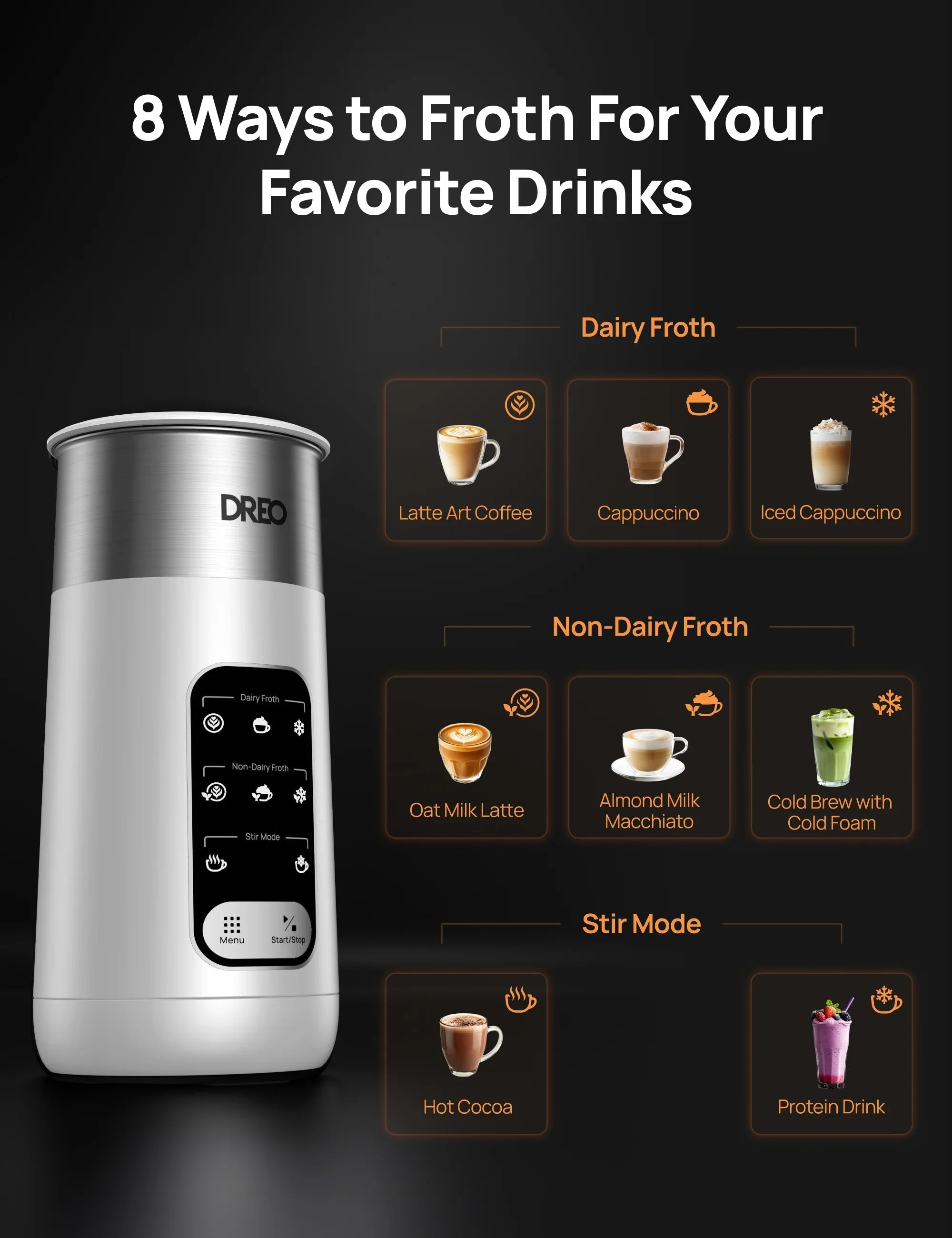 BaristaMaker Milk Frother Air