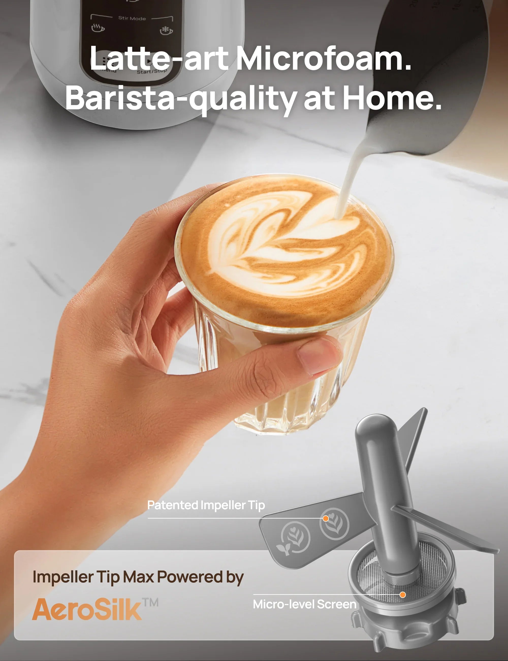 BaristaMaker Milk Frother Air