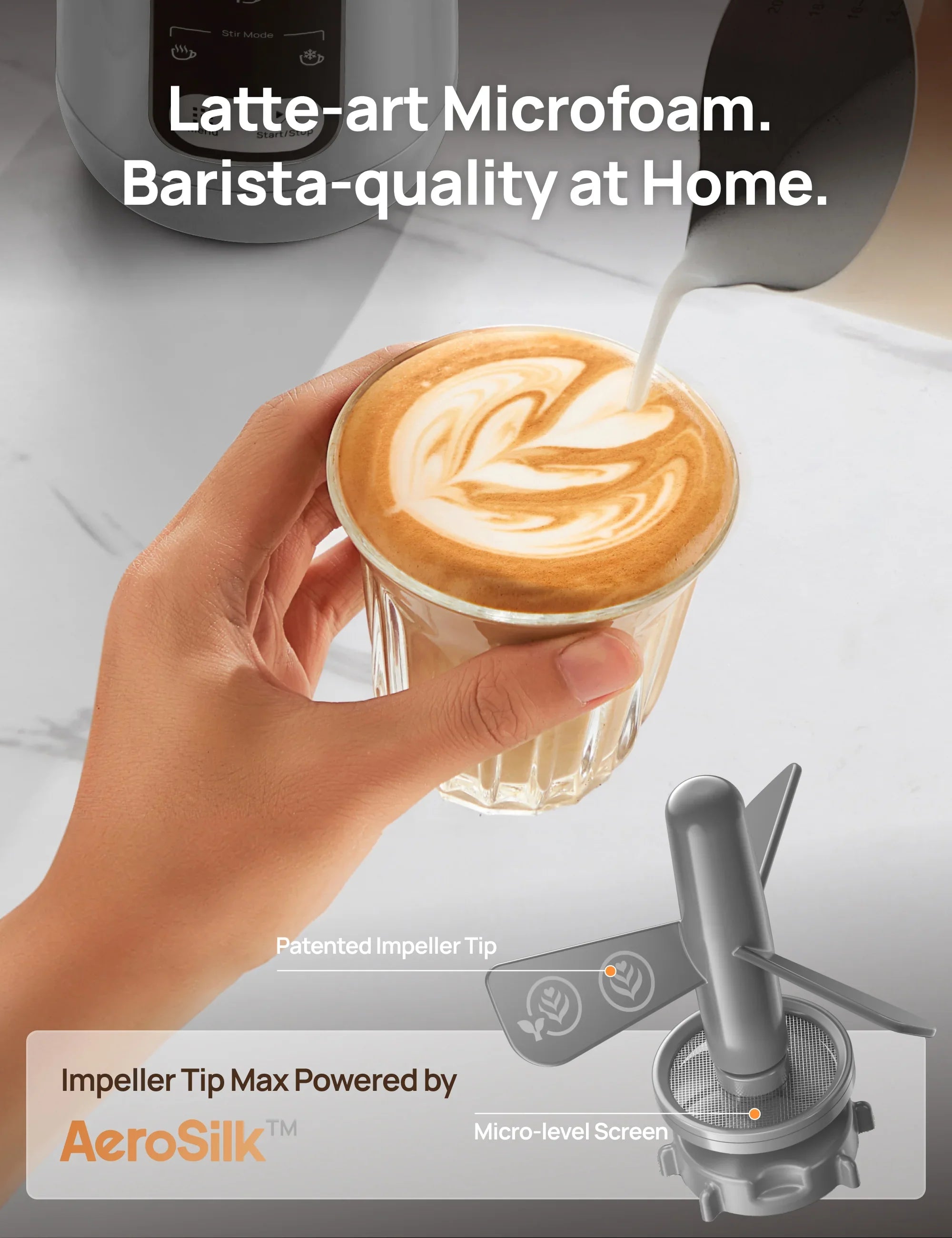 BaristaMaker Milk Frother Air
