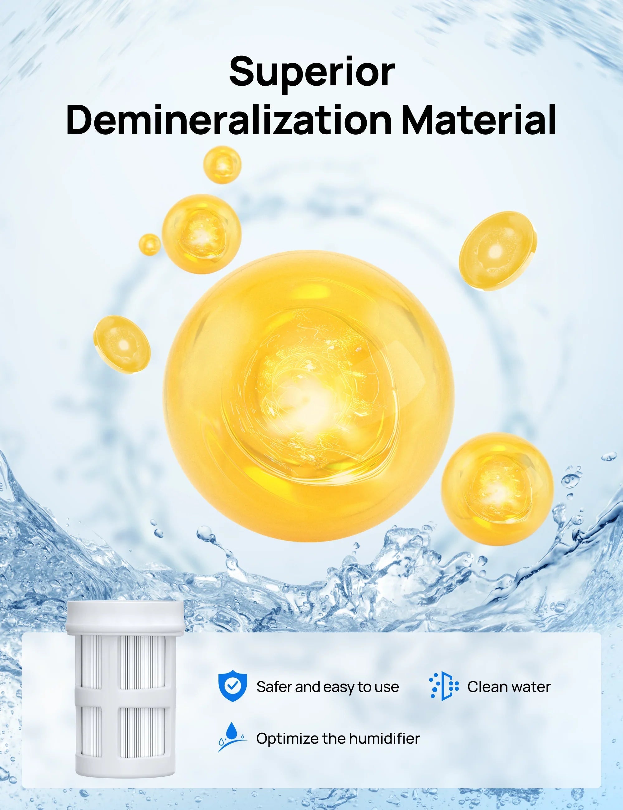 Humidifier Scale-Inhibitor Cartridge, Compatible with DREO Humidifier 735S