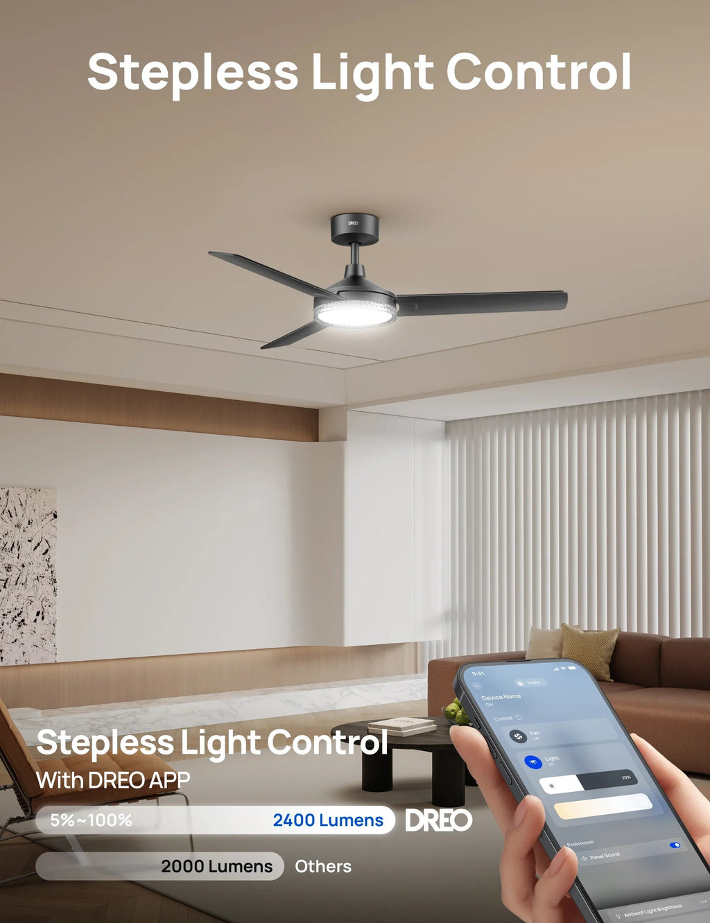 Smart Ceiling Fan 334S