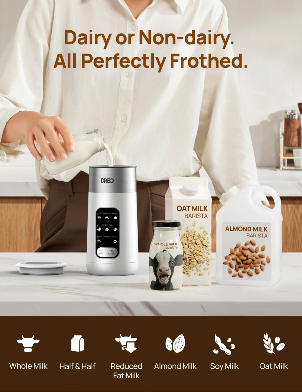 BaristaMaker Milk Frother Air