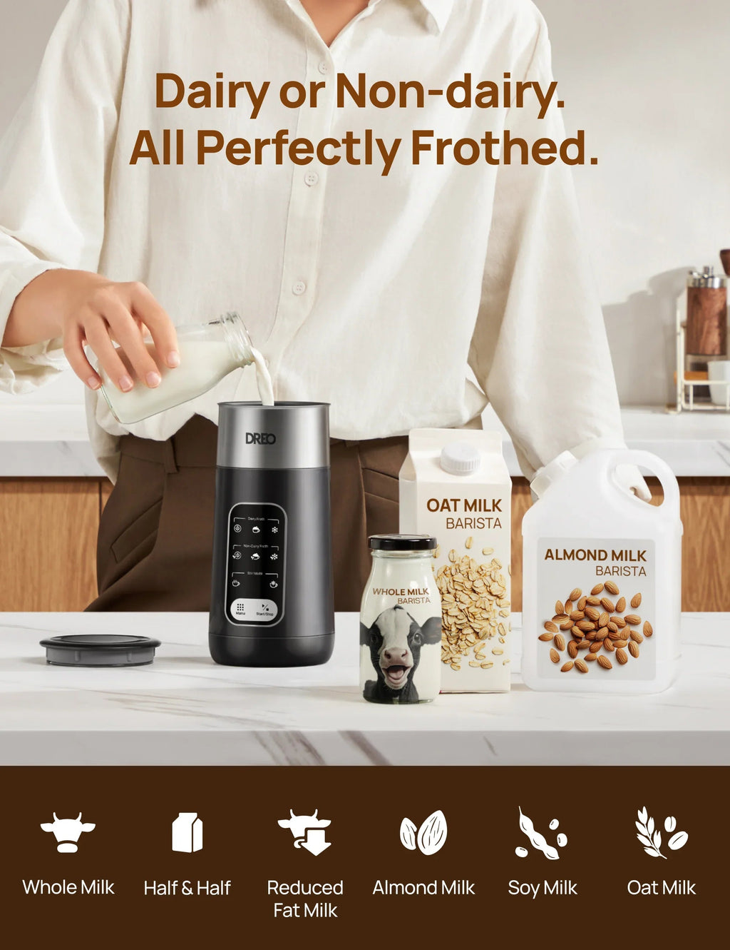 BaristaMaker Milk Frother Air