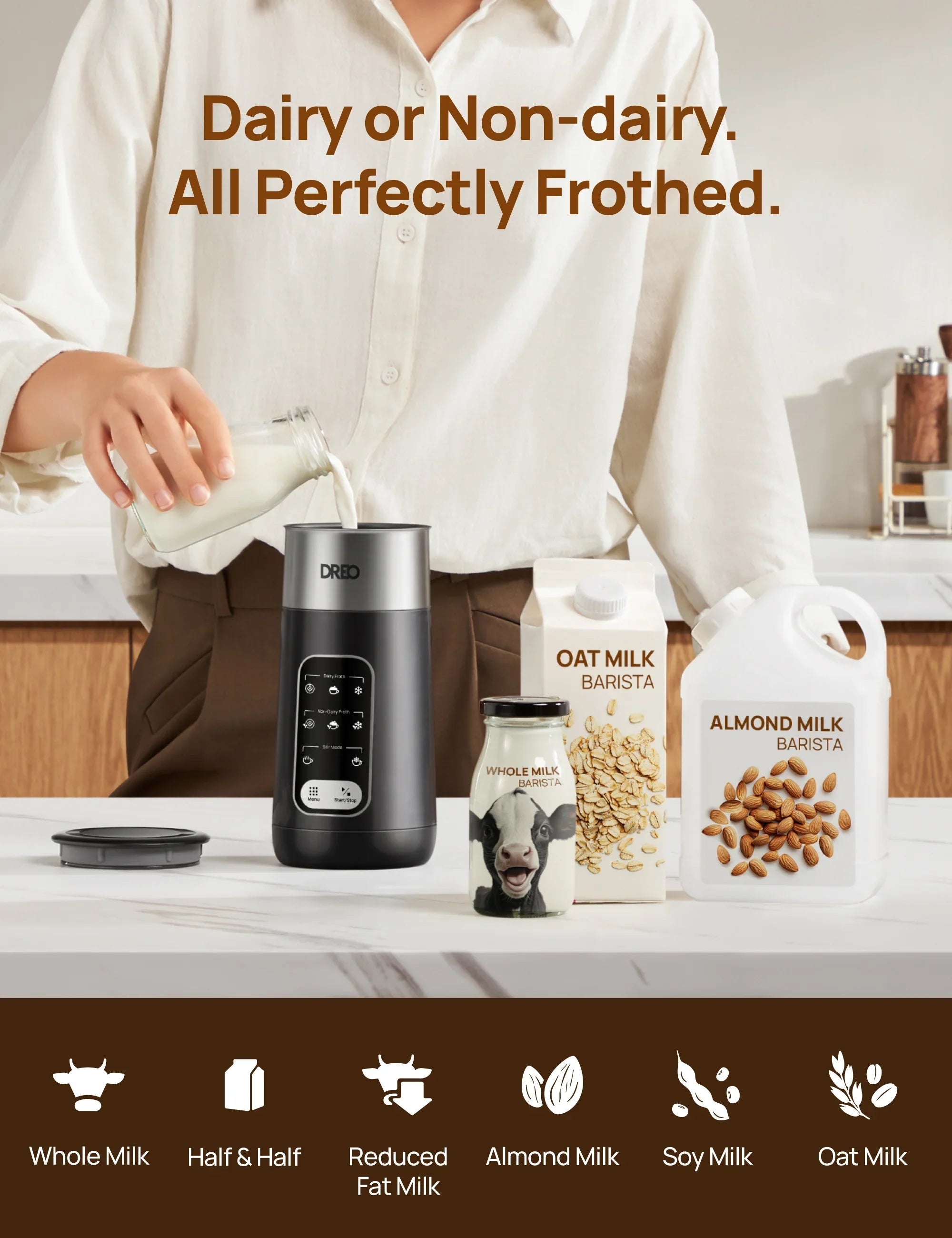 BaristaMaker Milk Frother Air