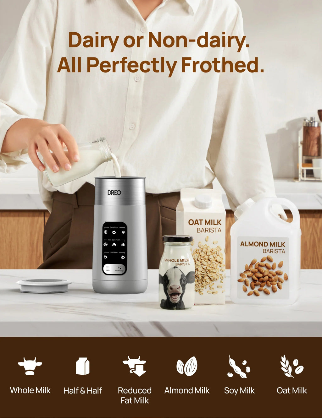 BaristaMaker Milk Frother Air
