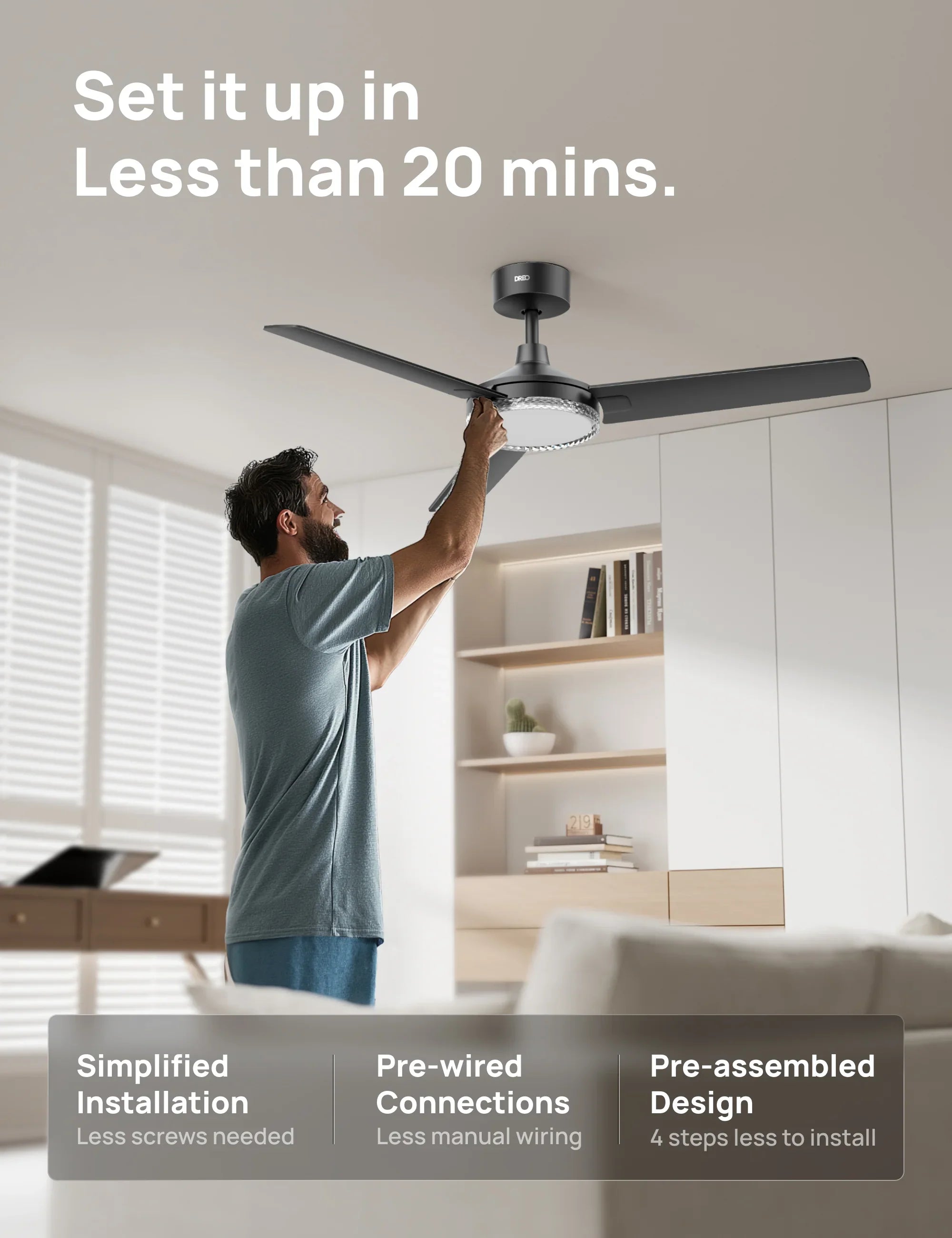 Smart Ceiling Fan 334S