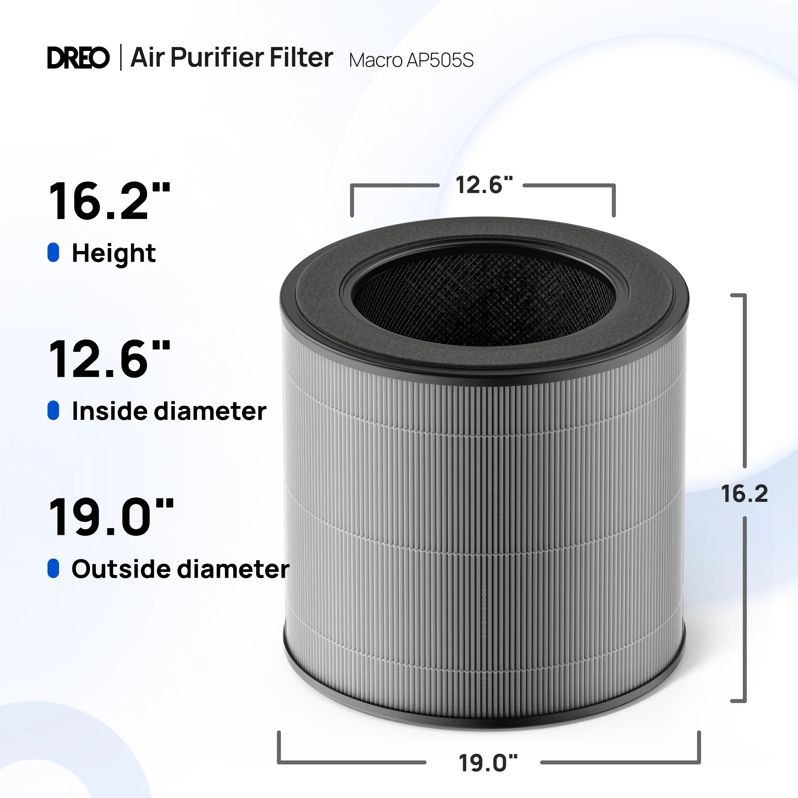 Air Purifier Replacement Filter for Smart Air Purifier Macro 505S