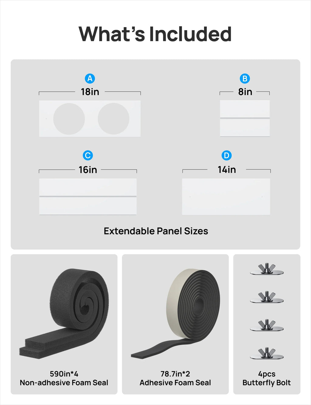 DREO Portable Air Conditioner Dual Hose Kit (AC318S & AC319S)
