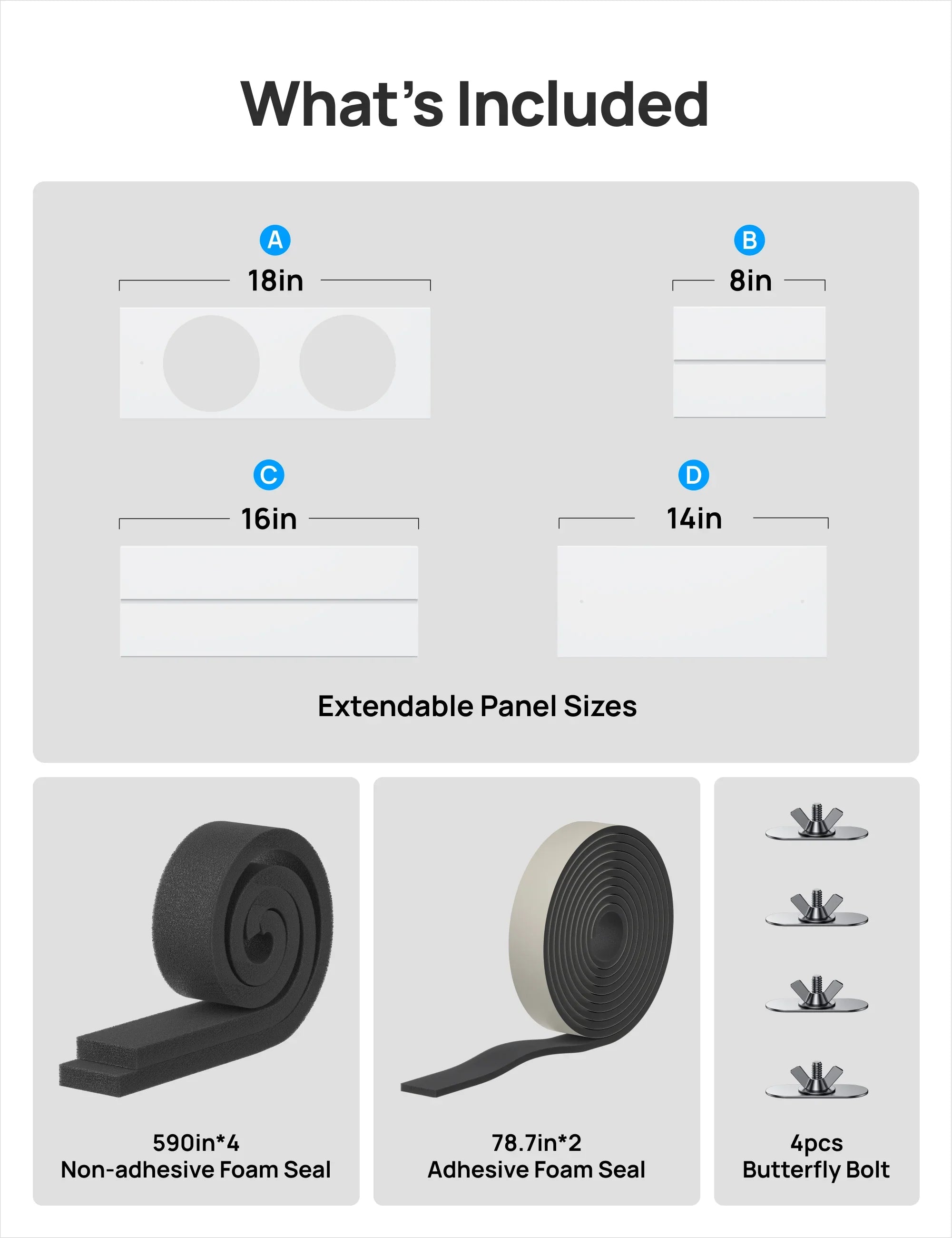 DREO Portable Air Conditioner Dual Hose Kit (AC318S & AC319S)