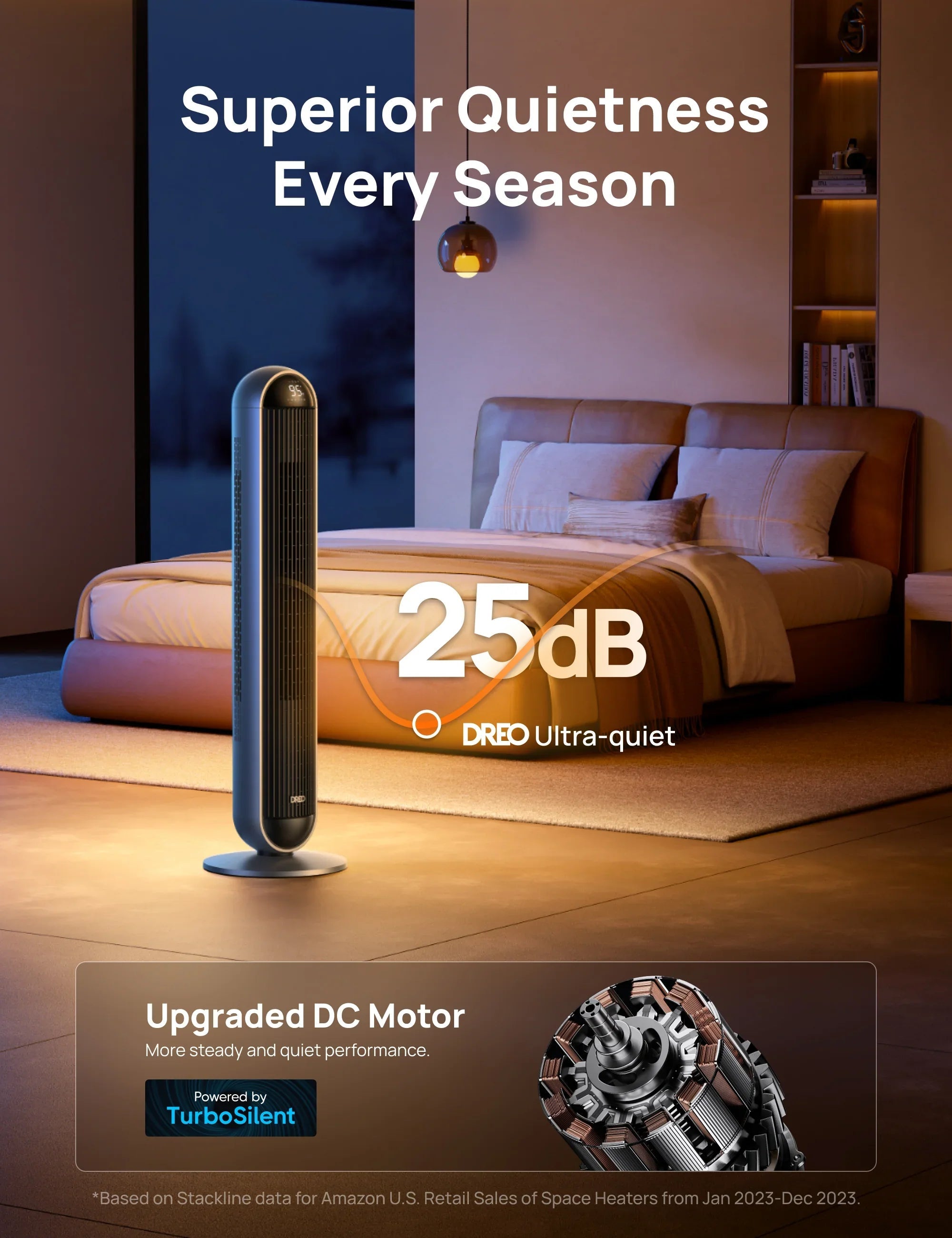 2-in-1 Tower Fan & Heater 706